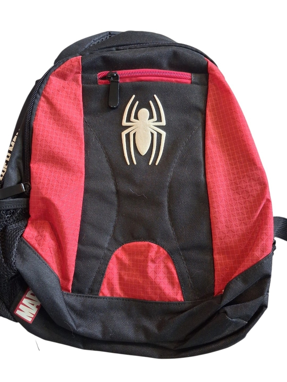 Small Marvel Black and Red Spider Emblem Backpack